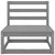 6-dijelna vrtna garnitura od masivne borovine siva