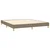 Vidaxl Box spring postelja z vzmetnico taupe 180x200 cm blago