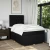 Vidaxl Box spring postelja z vzmetnico črna 120x190 cm blago