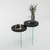 HANAH HOME Set stolova Serenity 2 Anthracite Transparent