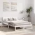 vidaXL Okvir postelje Bela Trd bor 135 x 190 cm