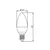 LED sijalica ECOLINE C37 E14/7W/230V 4000K - Brilagi