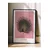 WallXpert uramljena slika 115214, The Black Peacock Ohare Kosona, crni paun, ružičasta pozadina, 30 x 40 cm, crni ram