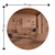 HANAH HOME Ogledalo Oneas Bronze Gold