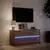 TV ormarić s LED svjetlima boja hrasta 100x34x50 cm drveni