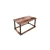 Hanah Home Klub sto Hole Rect, 70x38x42 cm, Smeđi