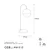 Opviq Horn 12201 Stona lampa, Zlatna
