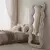 HANAH HOME Ogledalo Mundo Oval Cream