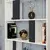 Hanah Home Polica 90x180x20cm Belo-Antracit
