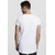 White T-shirt with long side zipper