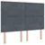vidaXL Postelja boxspring z vzmetnico Temno siva 140 x 200 cm Žamet