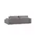 Atelier del Sofa Ugaona garnitura Pirlo 145x43x206cm Svetlosiva