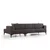 Atelier del Sofa Ugaona garnitura Horizon 85x77x250cm Tamnosiva