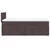 Vidaxl Box spring postelja z vzmetnico temno rjava 100x200 cm blago