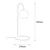 Opviq Yilan NT 121 Stona lampa, Crna