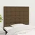 Vidaxl Vzglavje postelje temno rjavo 90x5x118/128 cm blago