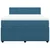 Vidaxl Box spring postelja z vzmetnico modra 140x190 cm žamet