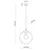 TK Lighting Viseča svetilka ESME GRAPHITE 5380