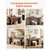 VEVOR Konsolna miza 160x35x85 cm rjava