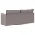 Sofa Sivo-smeđa 196 x 82 x 85 cm tkanina