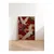 WallXpert uramljena slika 115248, beli ždralovi i crveni božuri na crvenoj pozadini, 50 x 70 cm, ram u boji prirodnog drveta