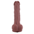 HiSmith HSA155 Huge Silicone Dildo with Intact testicles for Advanced Users KlicLok 31cm Brown