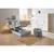 Welnova POSTELJA BOXSPRING 90 cm x 200 cm , tekstil svetlo modra