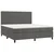 Vidaxl Box spring postelja z vzmetnico temno siva 180x200 cm žamet