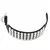 Zapestnica BLACK SNAKE ROUND RIVETS 4 ROWS - LSF1 91