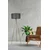 Opviq Podna lampa Fisco, 155 cm, E27, Zlatne boje