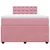 Vidaxl Box spring postelja z vzmetnico roza 120x190 cm žamet