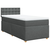 vidaXL Box spring postelja z vzmetnico temno siva blago