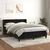 Vidaxl Box spring posteljni z vzmetnico črn 140x190 cm žamet