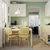 VIHALS / VIHALS Sto i 4 stolice, bela/žuta Tibbleby žuta, 84/120x74 cm