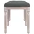 Vidaxl Klop temno siva 110x40x49 cm blago
