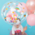 Prozoren okrogel balon Samorog 45 cm