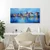 Slika barvito mesto ob reki - 80x40