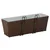 Ograda 2 pcs 50 x 17 x 17 cm Metal