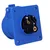 PCE Ravna vtičnica 16A 2P+Z 230V 75x75mm IP44/54