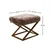 Atelier del Sofa Tabure 50x42x40cm, Braon-Zlatno