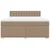 Krevet box spring s madracem cappuccino 180x200 cm umjetna koža