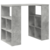 Stol s policom Betonski sivi 90 x 50 x 75 cm Konstruirano drvo