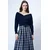 Trend Alacati Stili Ženska bluza dugih rukava ALC-019-053-BLZ, V-izrez, Teget