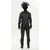 Moška srajca DEVIL FASHION - Valentine - črna/vinsko rdeča - SHT15802
