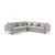 ATELIER DEL SOFA Ugaona garnitura Flexy L Cream