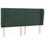 Krevet box spring s madracem LED tamnozeleni 160x200 cm baršun