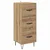 Highboard Umjetnički hrast 34,5 x 34 x 90 cm Konstruirano drvo
