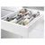 METOD / MAXIMERA Pod.ormar.4fronta/2donj/3sred.fioke, bela/Veddinge bela, 40x60 cm