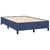 Vidaxl Box spring postelja z vzmetnico LED modra 120x190 cm blago