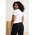 Trendyol Curve Ženska bluza Tbbss26Af00080, Bela